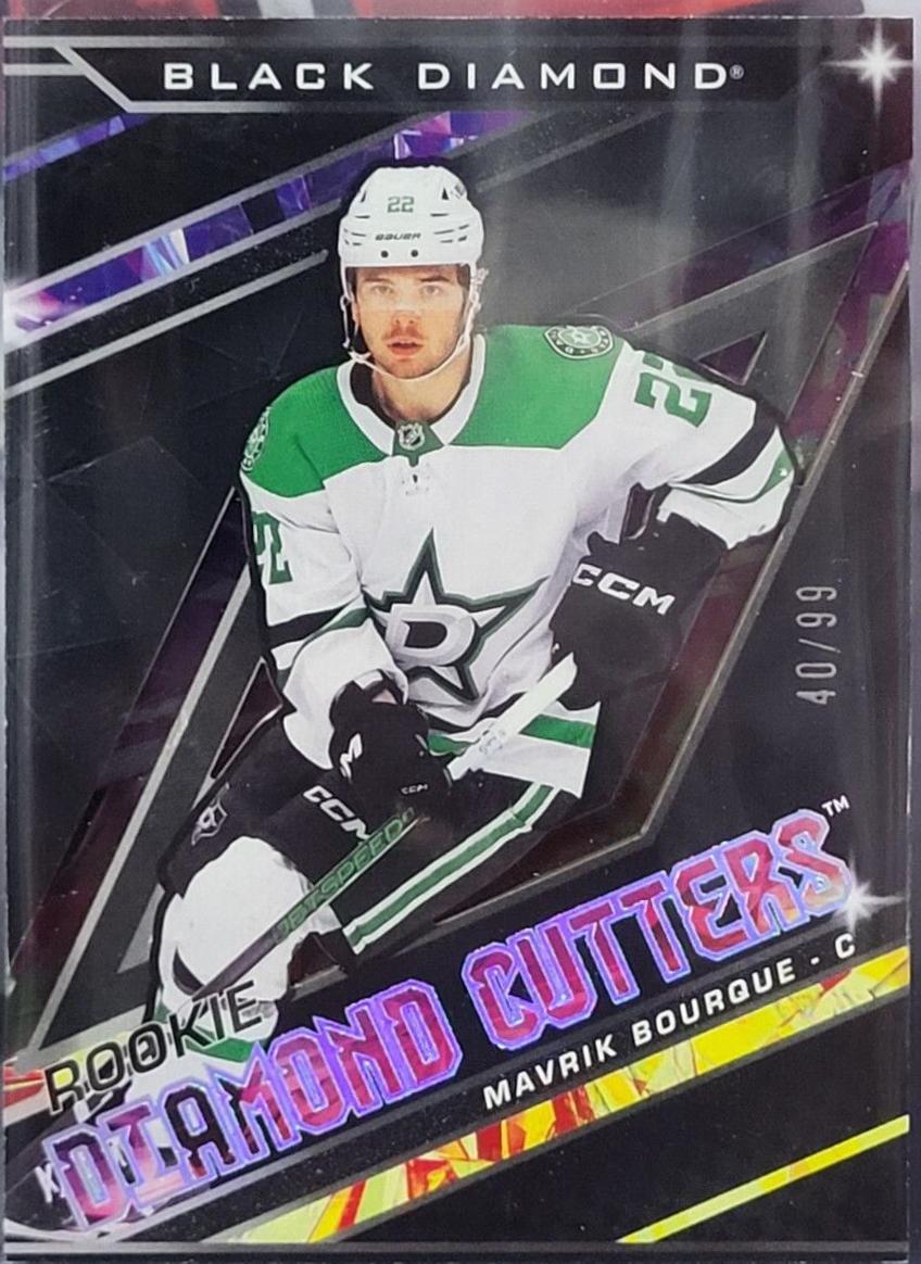 Mavrik Bourque #RDC-MB Hockey Cards 2024 Upper Deck Black Diamond Rookie Diamond Cutter