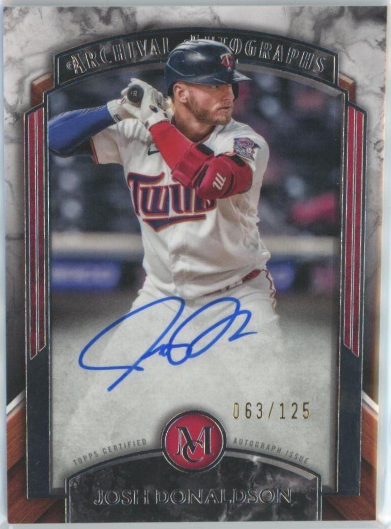 Josh Donaldson #AA-JD 2022 Topps Museum Collection Baseball Archival Autographs