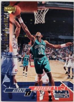 Alonzo Mourning #46 Basketball Cards 1994 Upper Deck USA Basketball