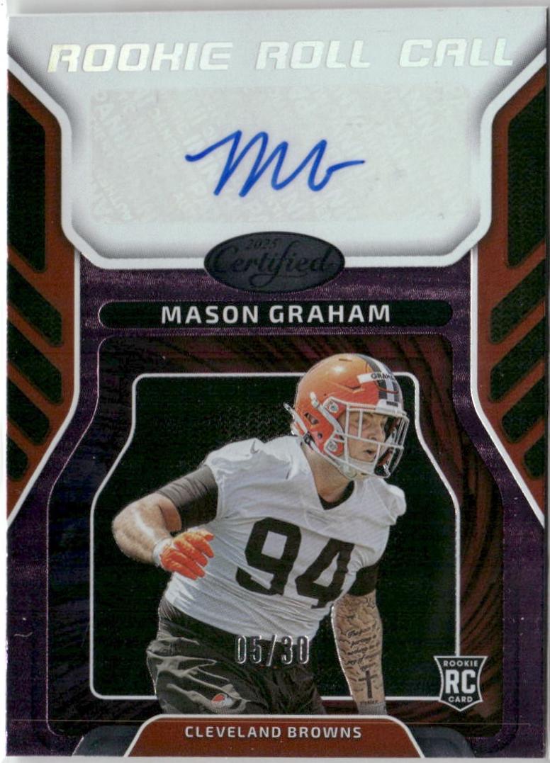 Prix de Mason Graham [Purple Etch] #RRC-MGM | 2025 Panini Certified ...