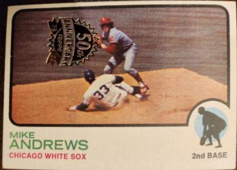 Mike Andrews #42 Baseball Cards 2022 Topps Heritage 50th Anniversary Buyback