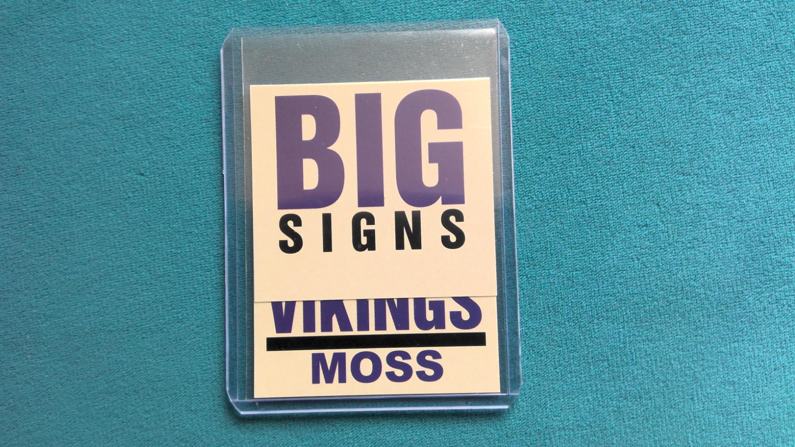 Randy Moss #8 Football Cards 2003 Fleer Platinum Big Signs
