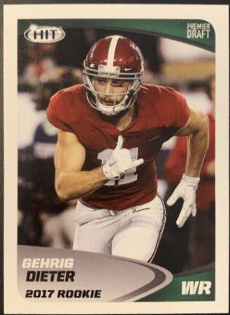 Gehrig Dieter #3 Football Cards 2017 Sage Hit Premier Draft