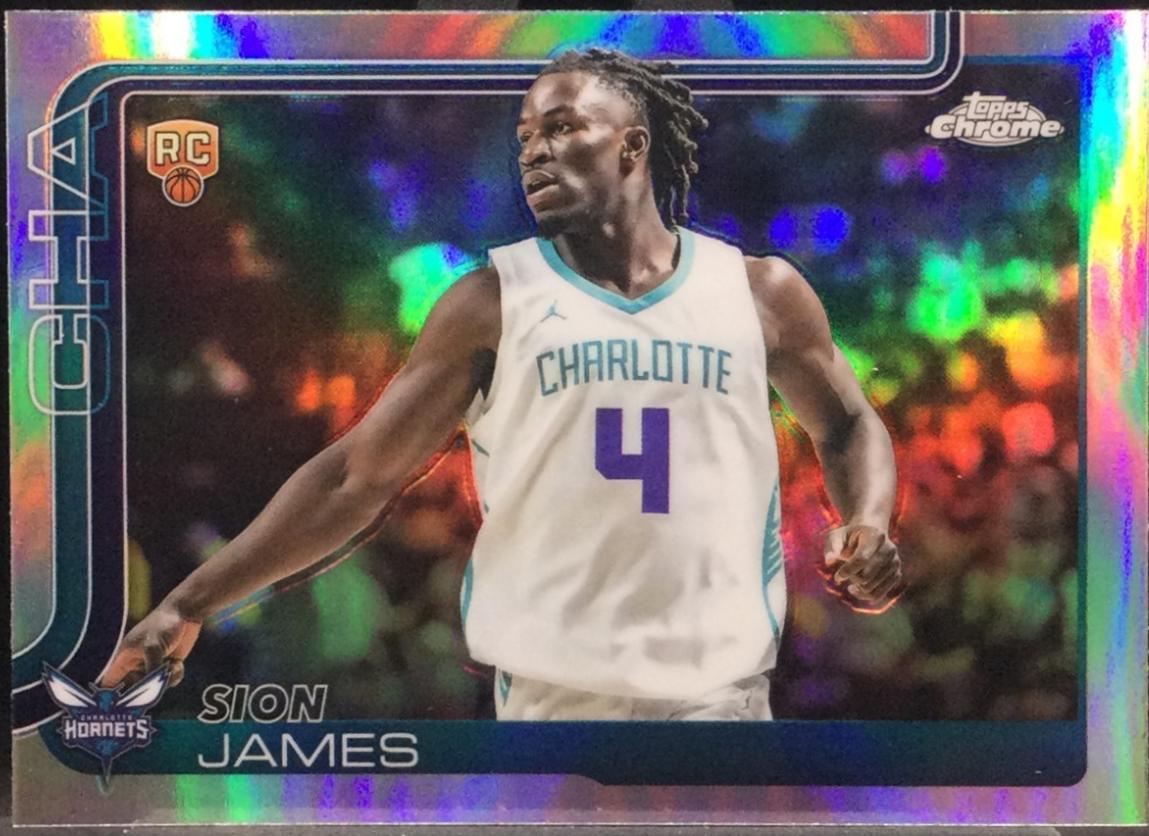 2025 Topps Chrome Sion James [Refractor] #283 card
