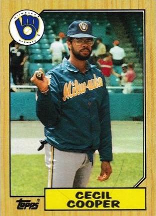 Cecil Cooper #10 Baseball Cards 1987 Topps