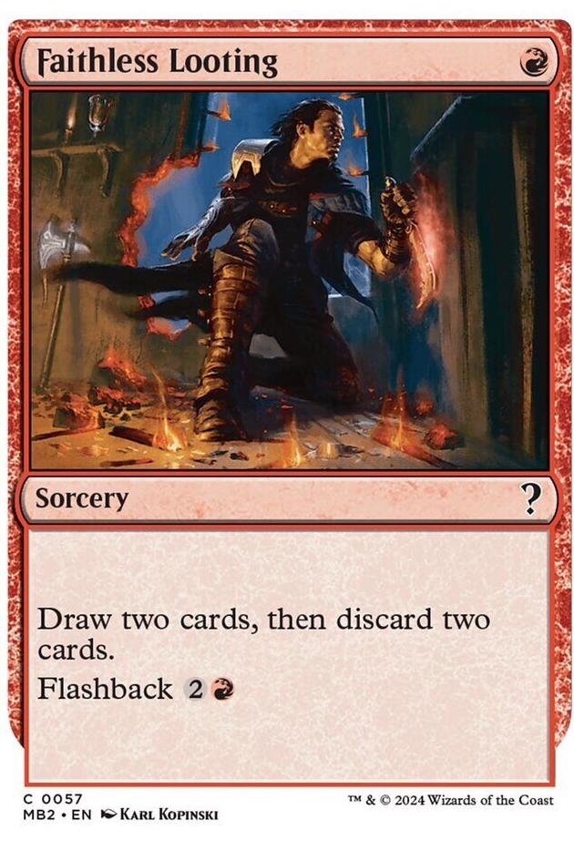 Tap to enlarge Faithless Looting, Magic Mystery Booster 2