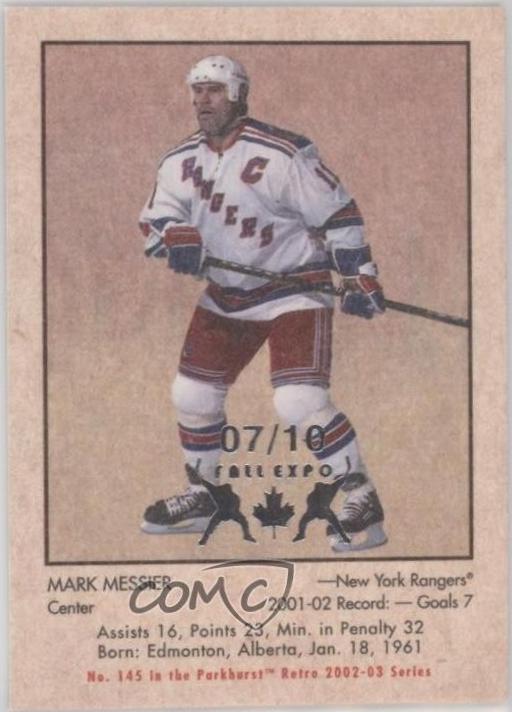 Mark Messier #145 2002-03 Parkhurst Retro Hockey