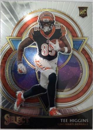 Tee Higgins Football Cards 2020 Panini Select Phenomenon