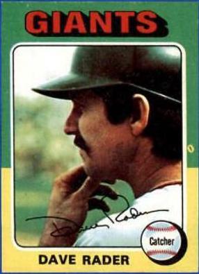 Dave Rader #31 Baseball Cards 1975 Topps Mini