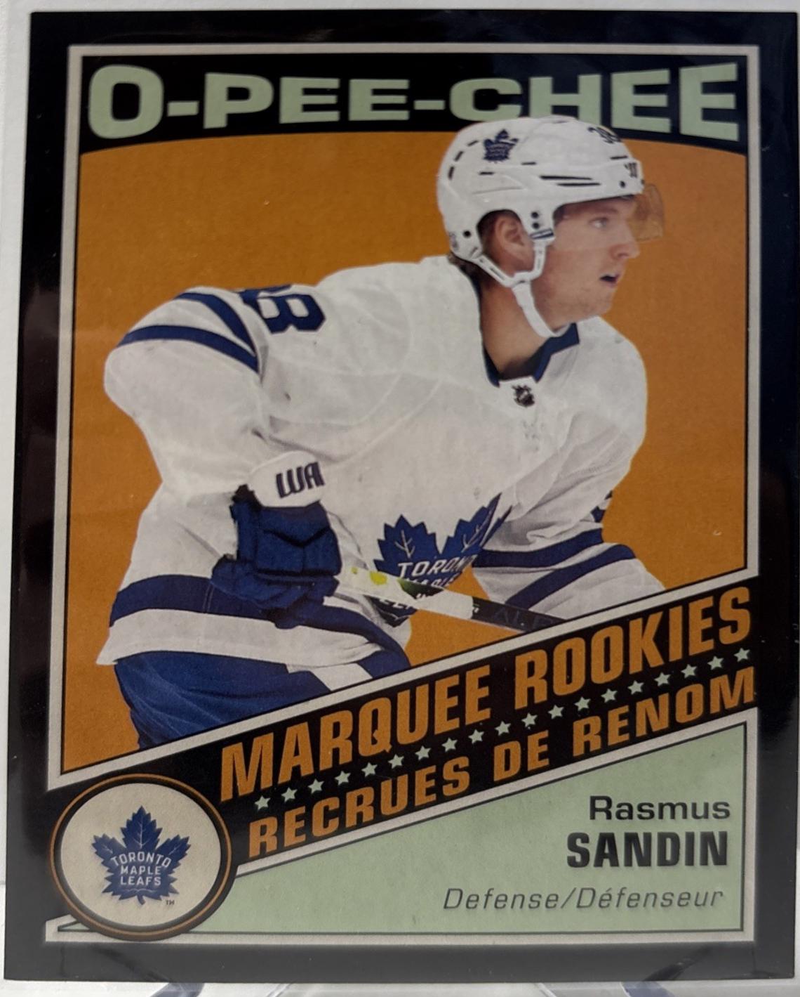 Rasmus Sandin #643 2019-20 Upper Deck Hockey O-Pee-Chee Update