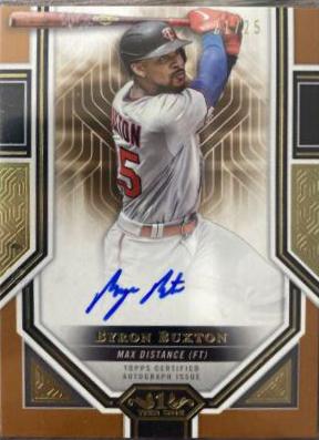 Byron Buxton #T1A-BB Baseball Cards 2023 Topps Tier One Autographs