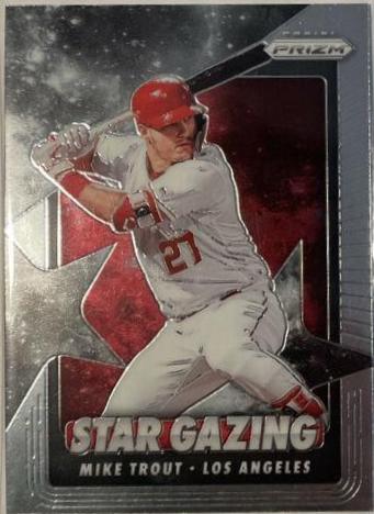 Mike Trout #SG-1 Baseball Cards 2020 Panini Prizm Star Gazing
