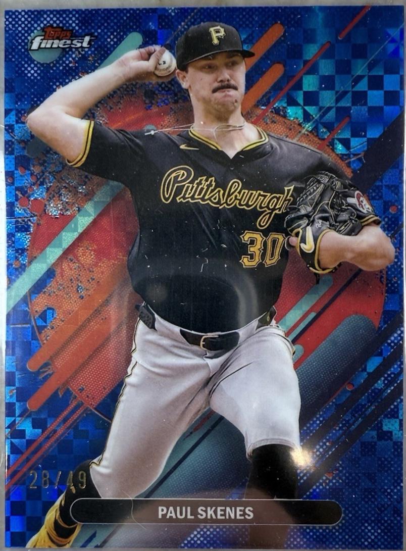 Paul Skenes [Blue Checkerboard Refractor] #234
