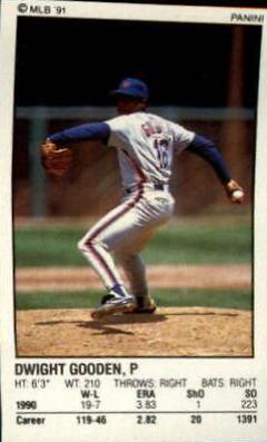 Dwight Gooden #89 Baseball Cards 1991 Panini Stickers