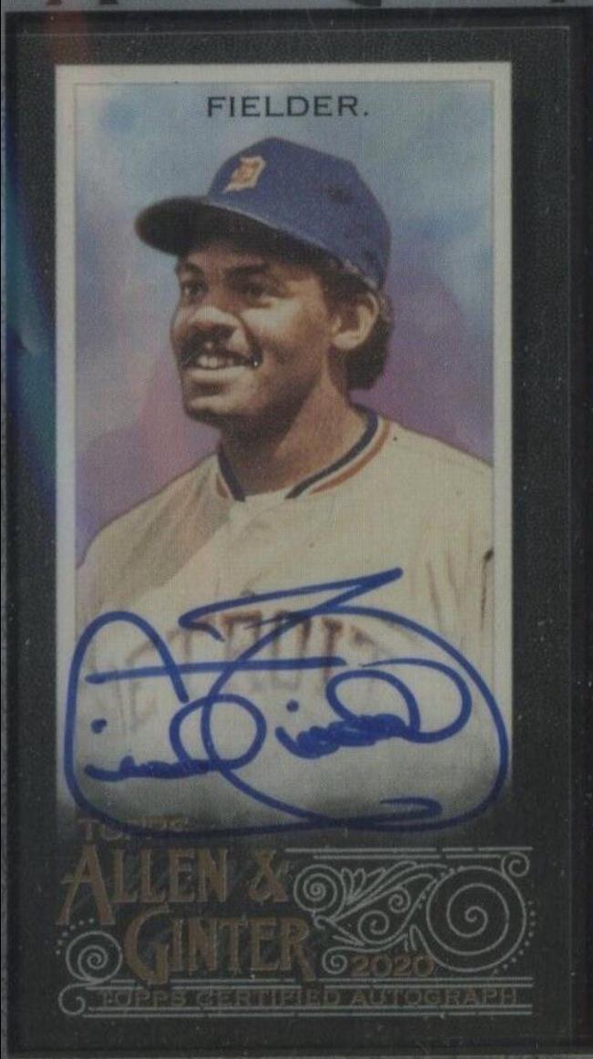 Cecil Fielder #MA-CF 2020 Topps Allen & Ginter Mini Autographs Baseball