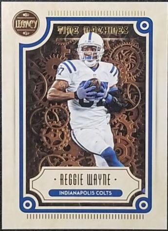 Reggie Wayne #TM-17 Football Cards 2022 Panini Legacy Time Machines