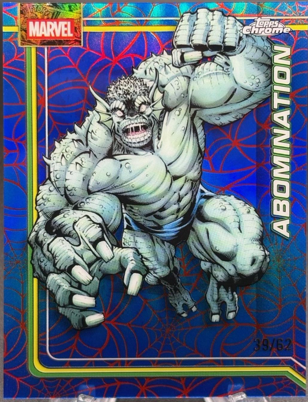 Abomination Spider-Web Red/Blue Refractor