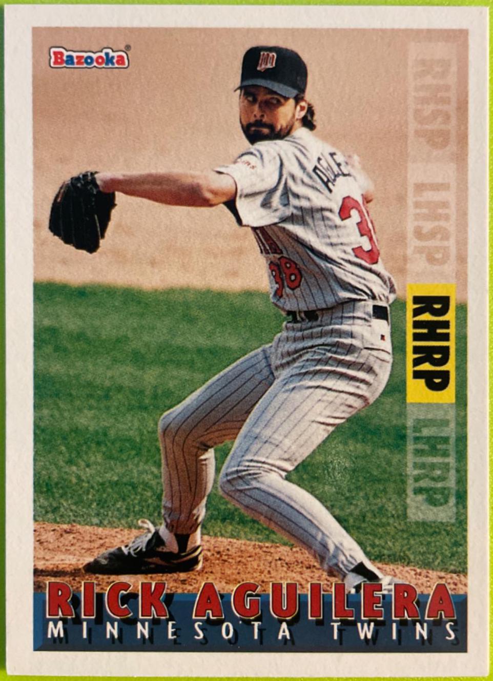Rick Aguilera #50 Baseball Cards 1995 Bazooka