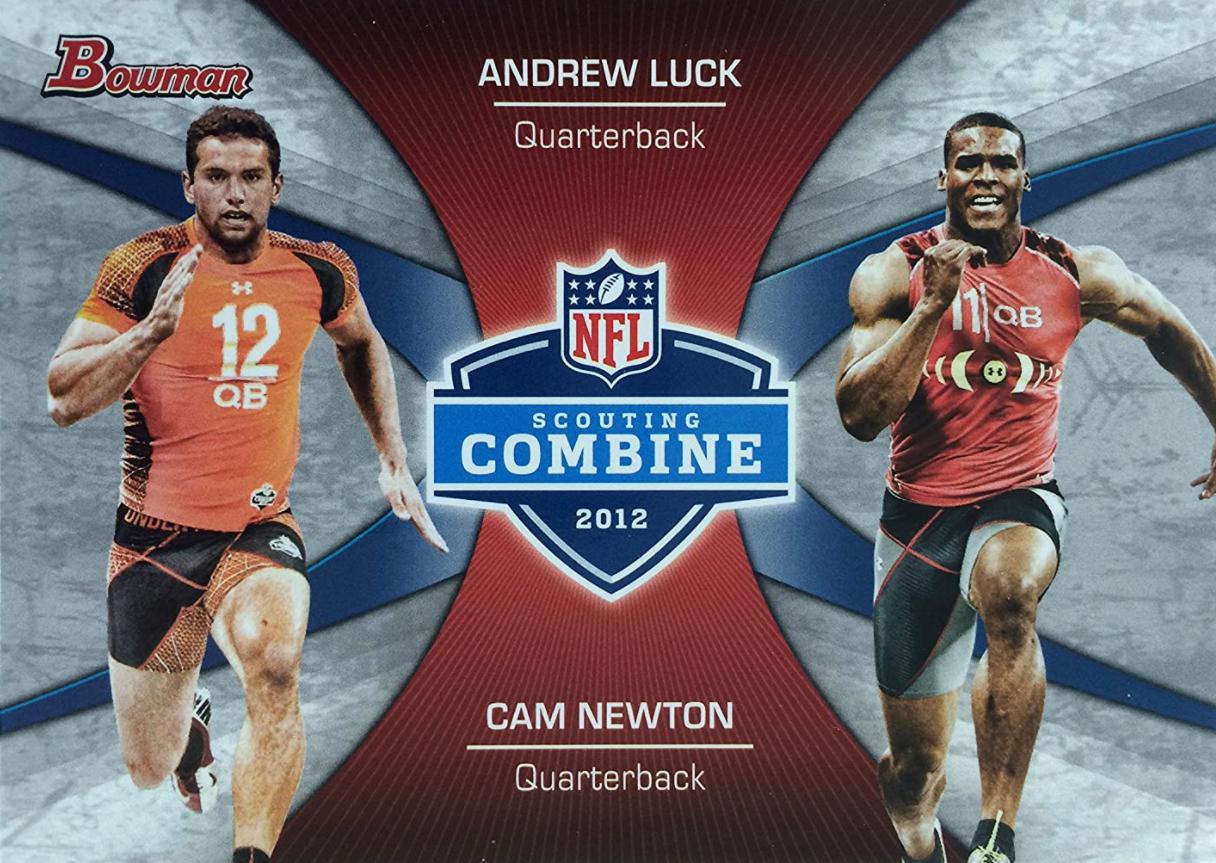 Andrew Luck / Cam Newton #CC-LN Football Cards 2012 Bowman Combine Competition