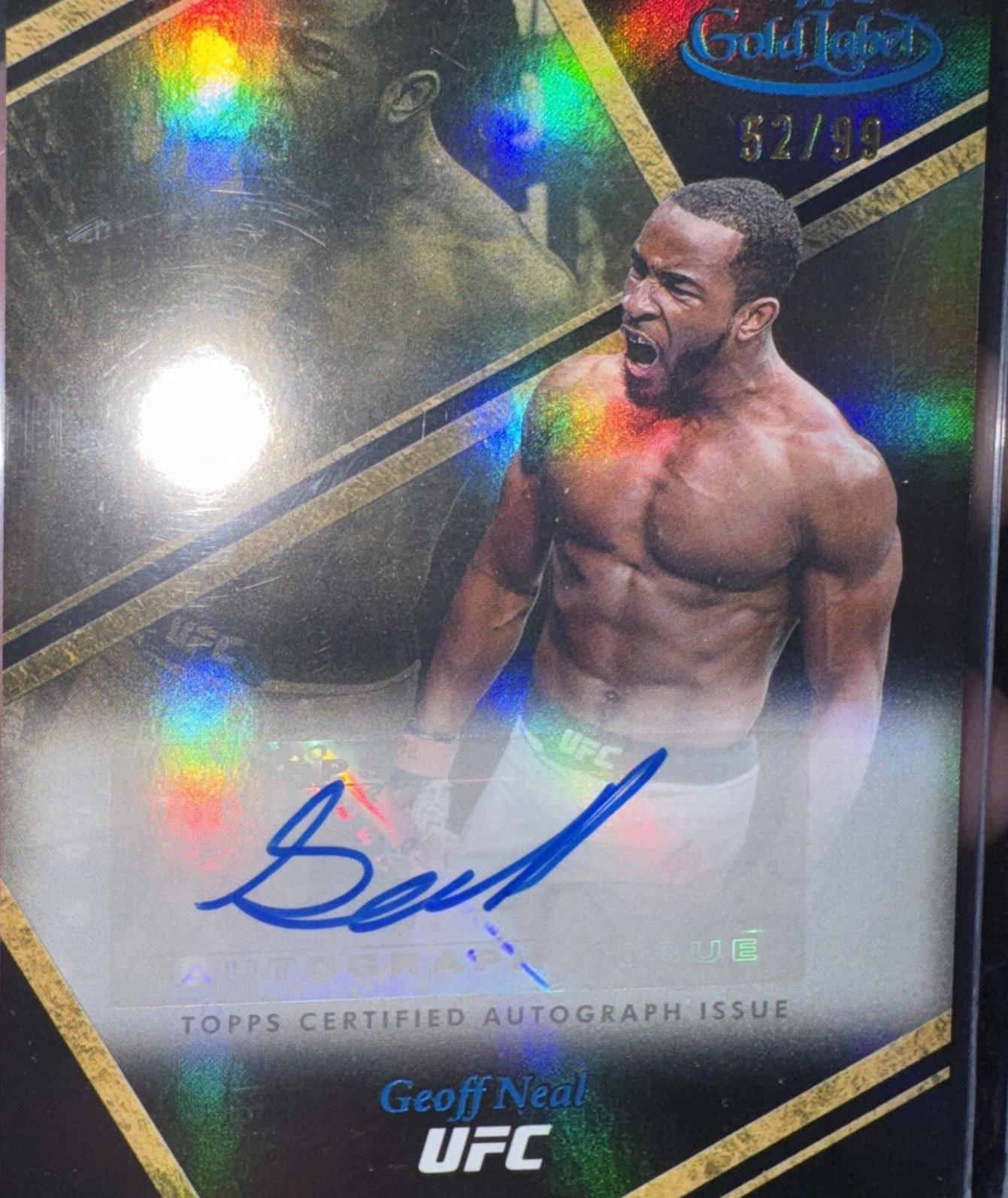 Geoff Neal [Blue] #AUA-GNL Prices | 2024 Topps Gold Label UFC Auric ...