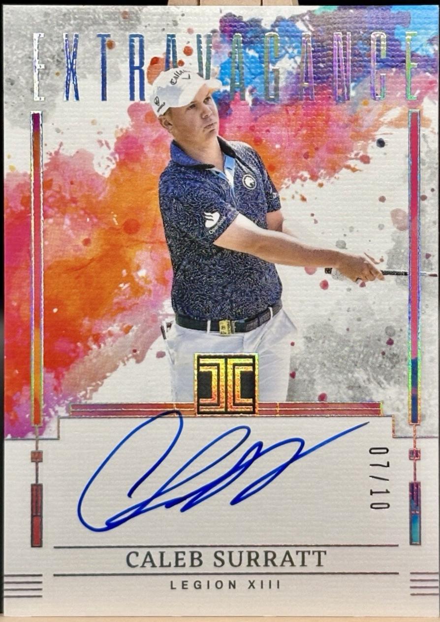 Caleb Surratt #15 2025 Panini Impeccable LIV Extravagance Autograph Golf