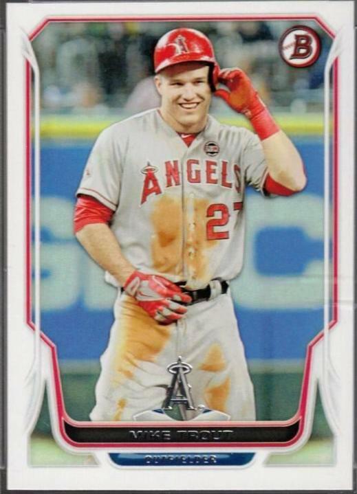 Mike Trout #168 Baseball Cards 2014 Bowman