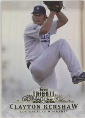 Clayton Kershaw #8 Baseball Cards 2013 Topps Tribute