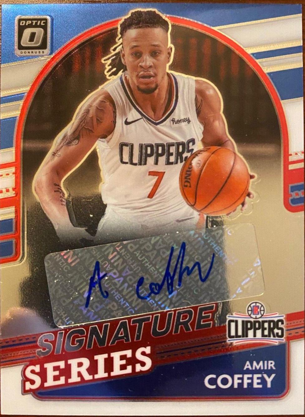 Amir Coffey #SS-ACF Basketball Cards 2021 Panini Donruss Optic Signature Series