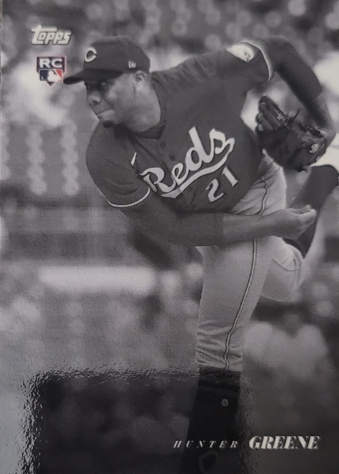 Hunter Greene #6 Baseball Cards 2022 Topps Black and White