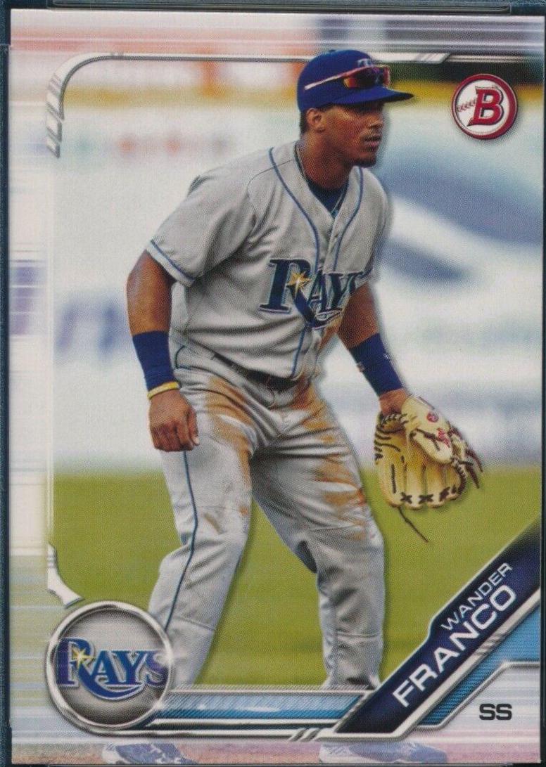 Wander Franco #BD-93 Baseball Cards 2019 Bowman Draft