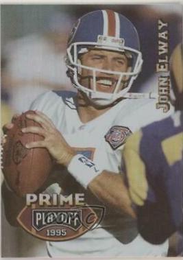John Elway #1 Football Cards 1995 Playoff Prime