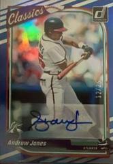 Andruw Jones [Blue] #CA-AJ Baseball Cards 2023 Panini Donruss Classic Autographs Prices