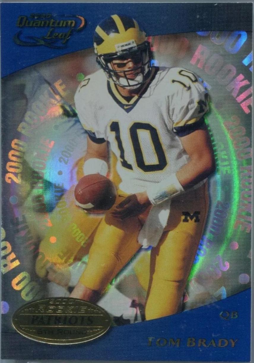 TOM BRADY #363 Football Cards 2000 Quantum Leaf