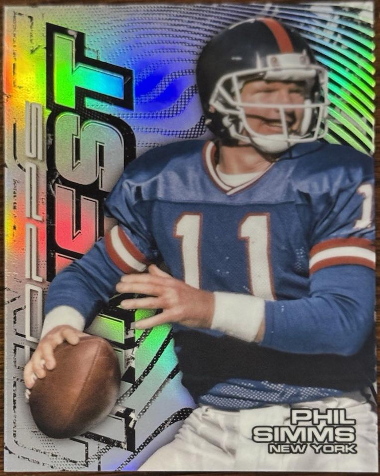 Phil Simms #MYST-11 Football Cards 2024 Topps Finest Mystery Refractor