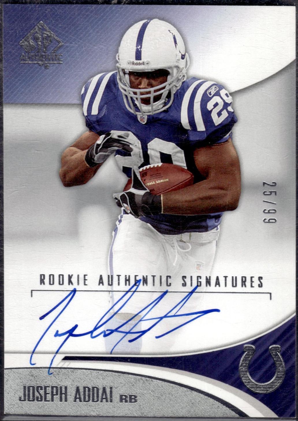Joseph Addai #227 2006 Sp Authentic Football