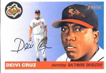 Deivi Cruz #41 Baseball Cards 2004 Topps Heritage