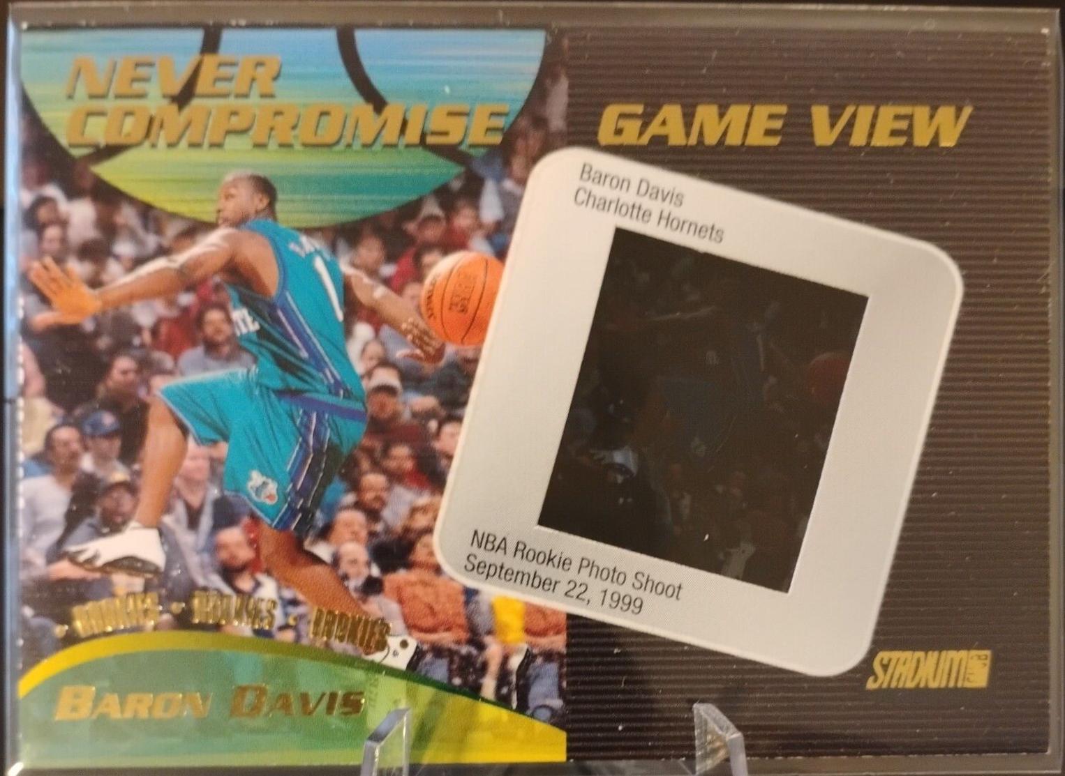Baron Davis #NC3 Basketball Cards 1999 Stadium Club Never Compromise