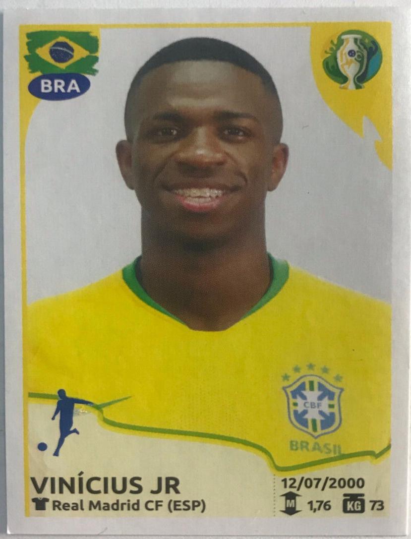 Vinicius Jr #33 Soccer Cards 2019 Panini Copa America Sticker