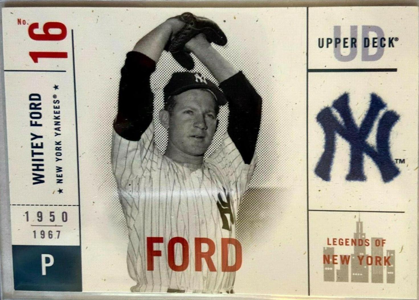 Whitey Ford #123 Baseball Cards 2001 Upper Deck Legends of NY