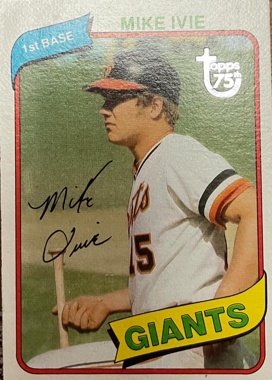 Mike Ivie #62 Baseball Cards 2014 Topps 75th Anniversary Buybacks