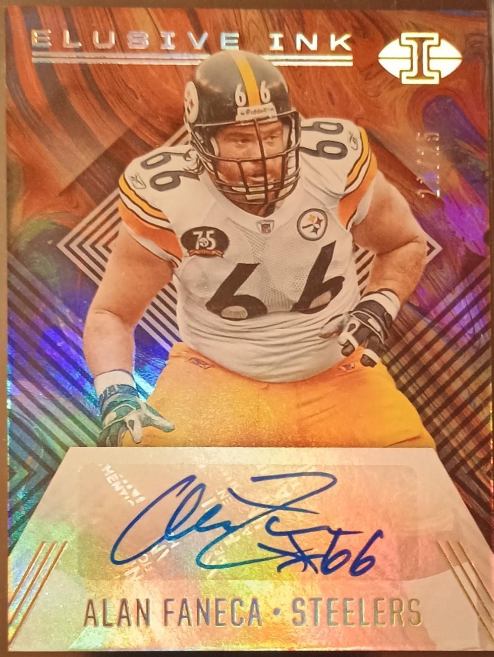 Alan Faneca #EI7 2020 Panini Illusions Football Elusive Ink