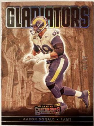 Aaron Donald #GLD-ADO Football Cards 2022 Panini Contenders Gladiators