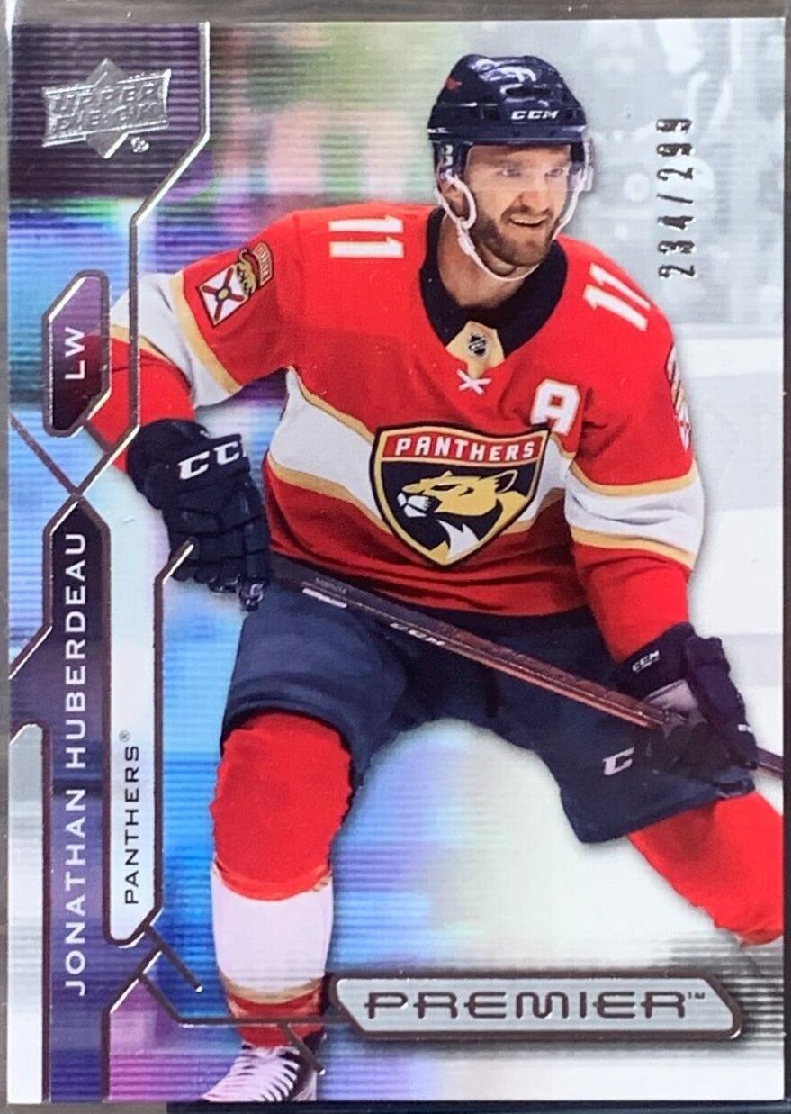 Jonathan Huberdeau #4 Hockey Cards 2021 Upper Deck Premier
