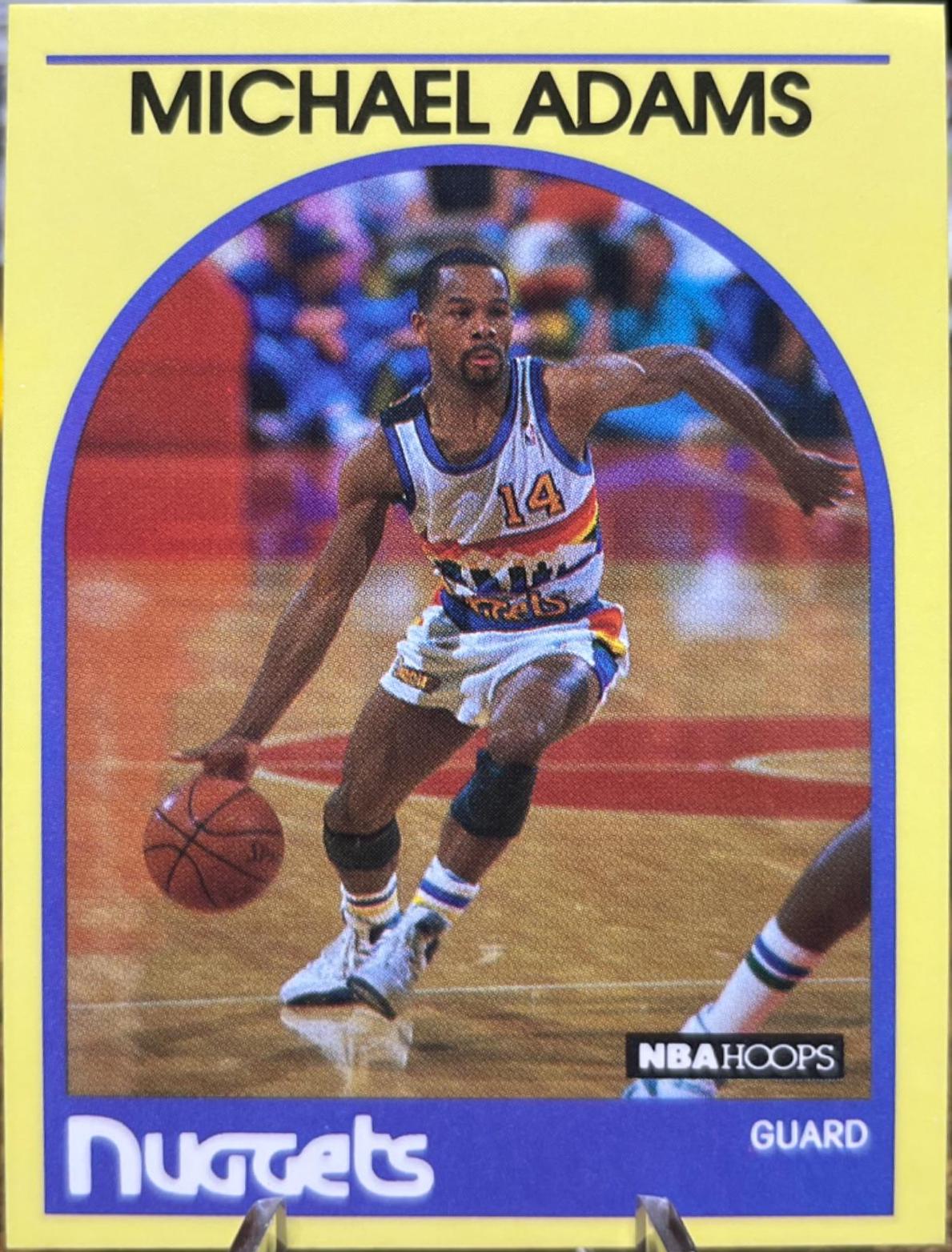 Michael Adams #24 Basketball Cards 1990 Hoops Superstars
