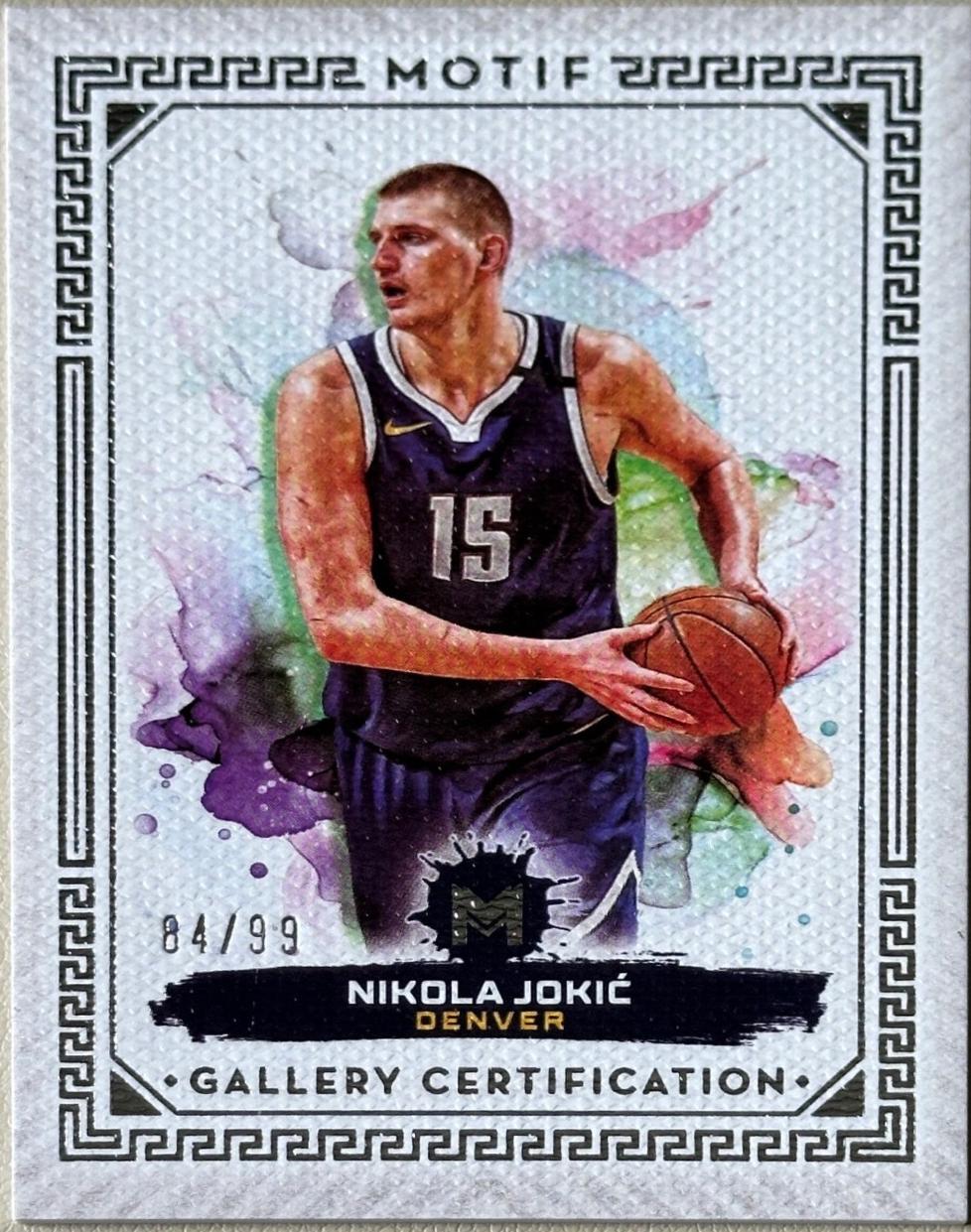Nikola Jokic #84 Basketball Cards 2023 Topps Motif