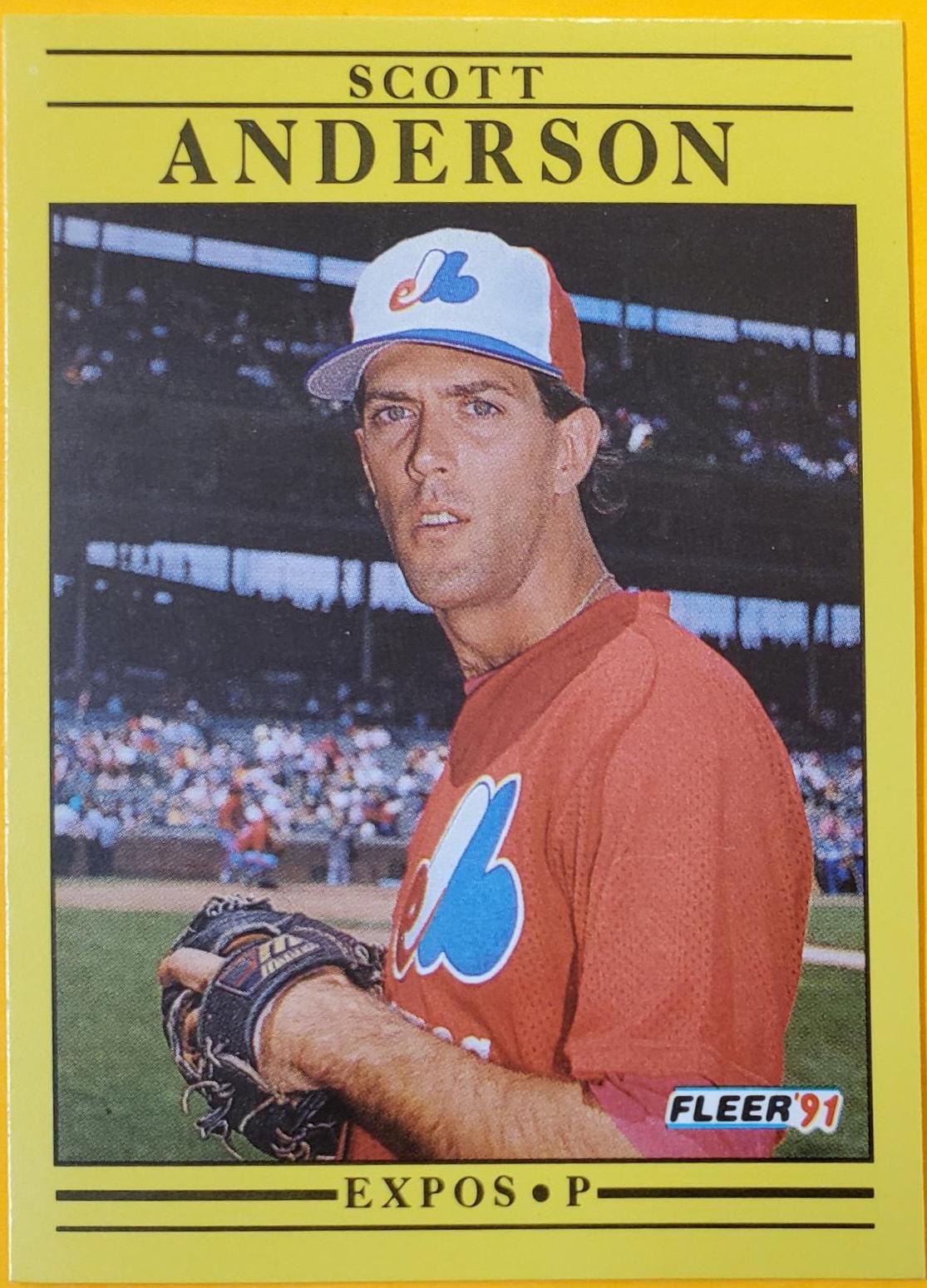 Scott Anderson #225 Baseball Cards 1991 Fleer
