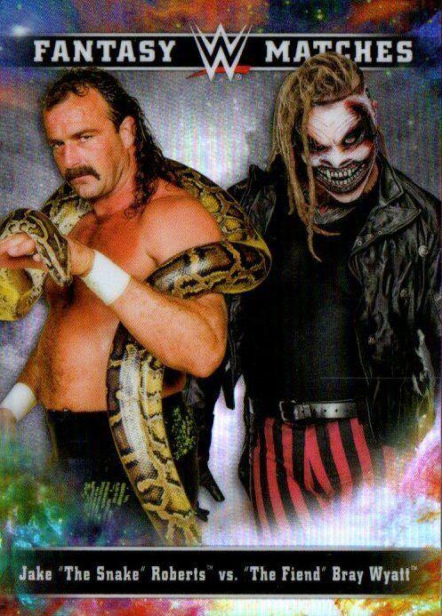 Bray Wyatt, Jake Roberts #FM-12 Wrestling Cards 2020 Topps WWE Chrome Fantasy Matches
