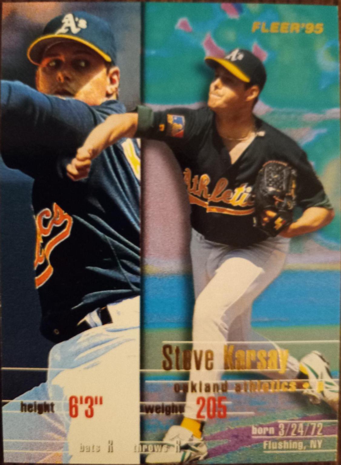 Steve Karsay #248 Baseball Cards 1994 Fleer