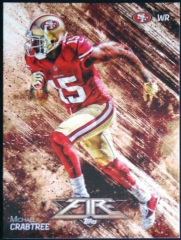 Michael Crabtree #49 2014 Topps Fire Football