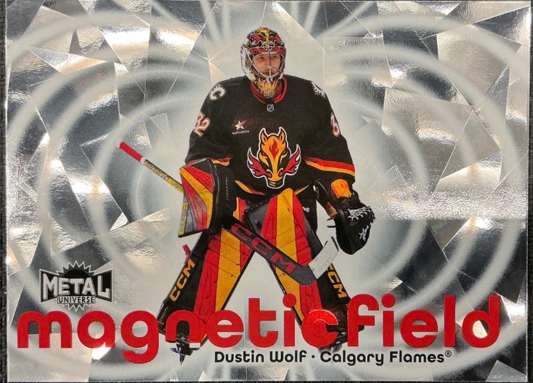Dustin Wolf #4 2025 Skybox Metal Universe Magnetic Field Hockey